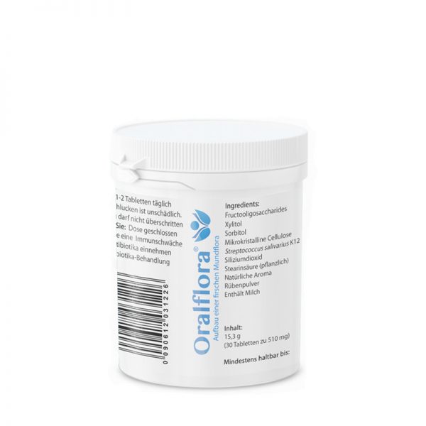 Oralflora – Probiotika Lutschtabletten, mit Blis K12 (30 Stk.)